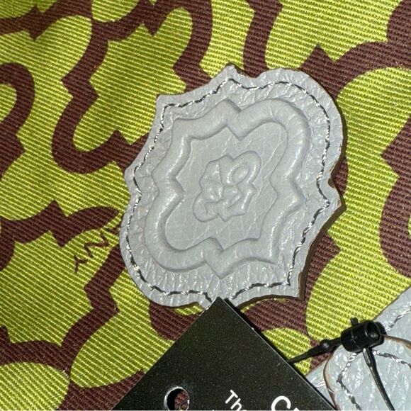 New With Tags OrYANY Gray Pebble Leather Crossbody Bag - Picture 7 of 11